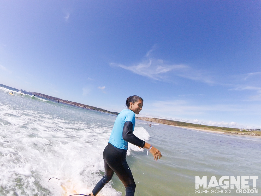 Surf lessons for surfers from Telgruc, Crozon, Morgat with Magnet Surf School.