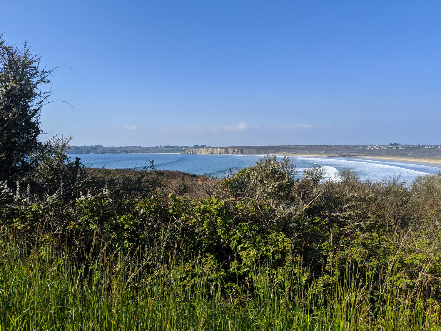 Photos du spot de surf de Goulien sur la presqu'île de Crozon Morgat.
