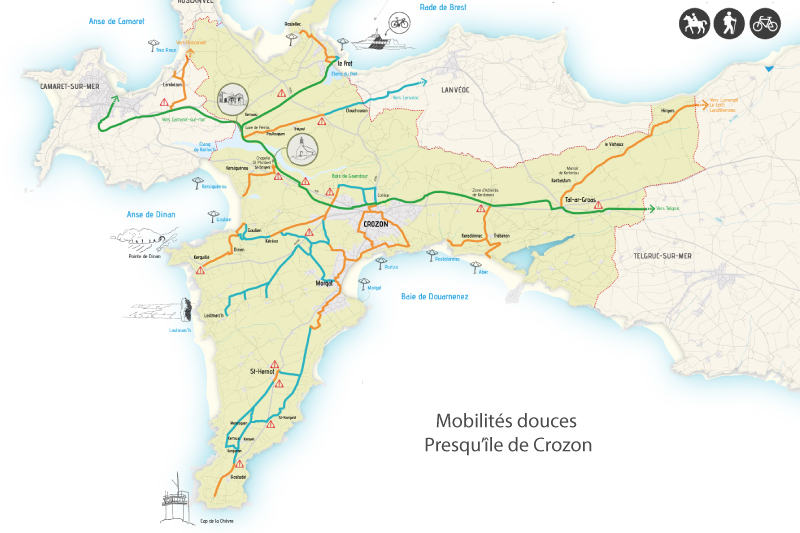 Location de vélo électrique ou musculaire, VTC ou VTT à Crozon Morgat Camaret.